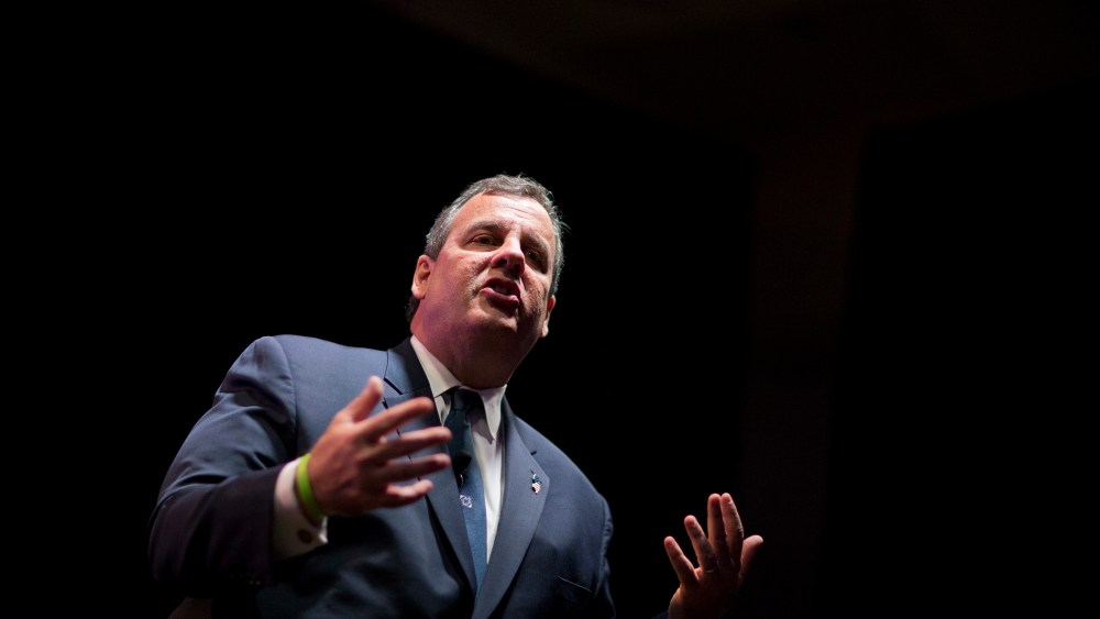 Republican presidential candidate, New Jersey Gov. Chris Christie, speaks at the RedState Gathering, Aug. 7, 2015, in Atlanta, Ga. (Photo by David Goldman/AP)