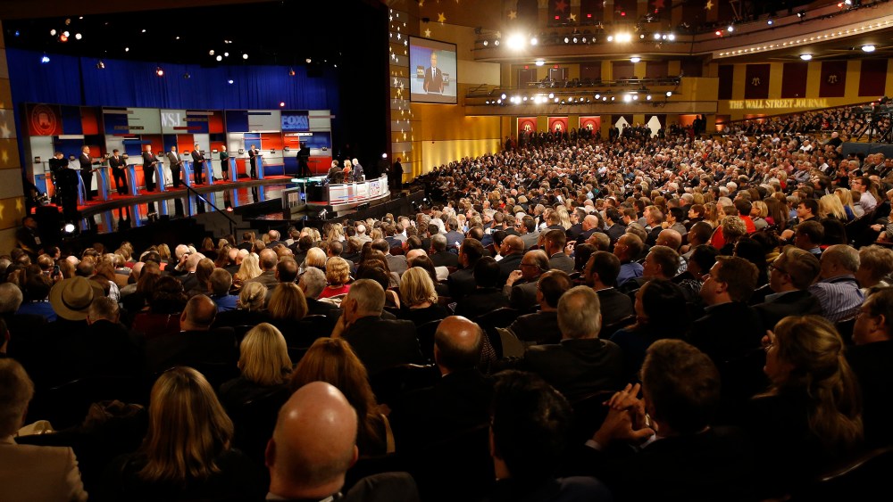 John Kasich, Jeb Bush, Marco Rubio, Donald Trump, Ben Carson, Ted Cruz, Carly Fiorina, Rand Paul (Photo by Morry Gash/AP)