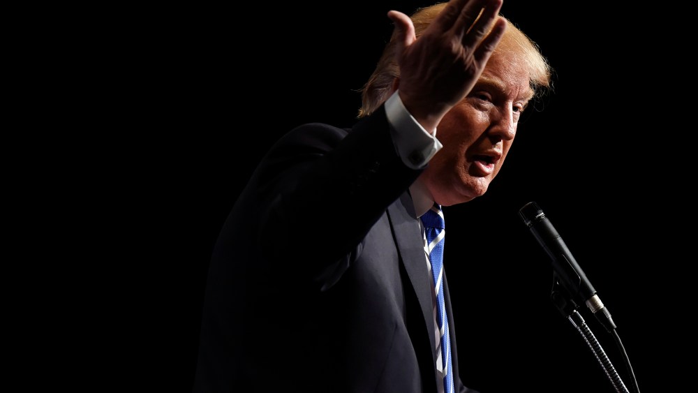 Republican presidential candidate Donald Trump speaks at an event, Oct. 3, 2015, in Franklin, Tenn. (Photo by Mark Zaleski/AP)