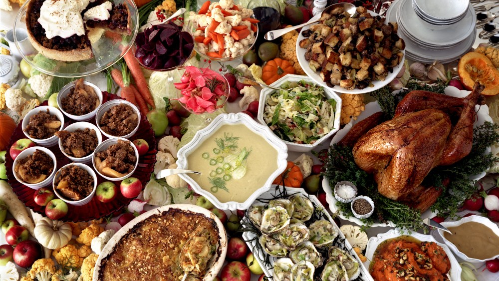 Thanksgiving feast. (Photo by Marcus Nilsson/Gallery Stock)