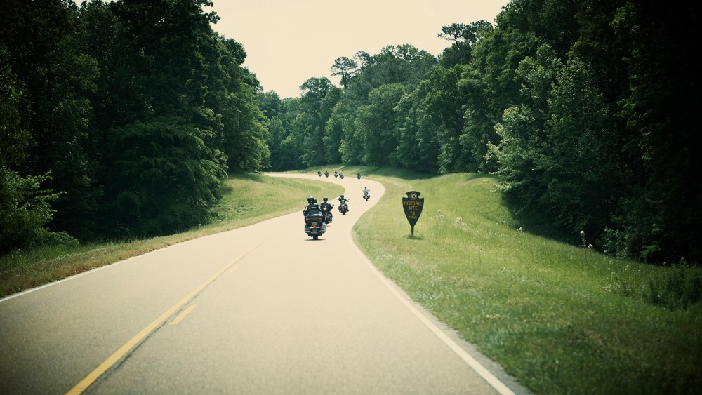 Motorbike riders on the road. (Photo by Jason Joyce/Gallery Stock)