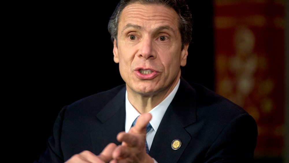 New York Gov. Andrew Cuomo supports a state bill to update the definition of rape. (AP Photo/Mike Groll)