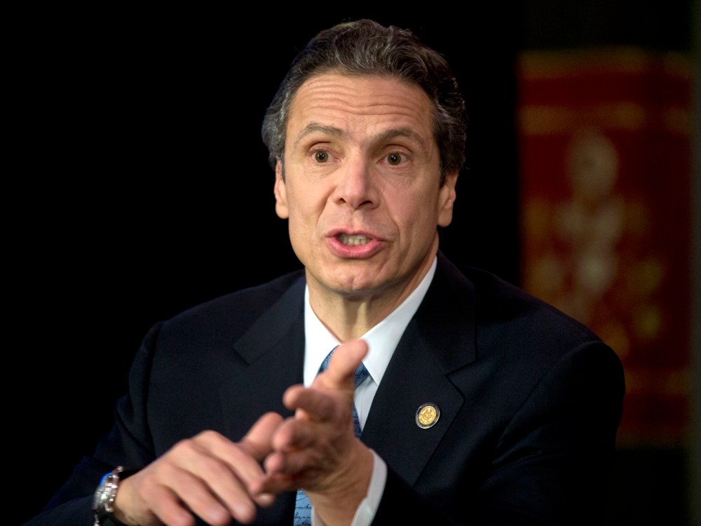 New York Gov. Andrew Cuomo supports a state bill to update the definition of rape. (AP Photo/Mike Groll)