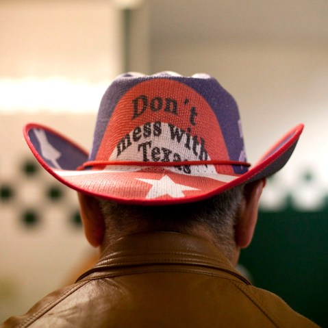File Photo: Conservative supporters gather at the Victory Texas and Republican Party of Texas election night watch party for Republican Gov. Rick Perry, at the Texas Disposal Systems Exotic Game Ranch on November 2, 2010 in Buda, Texas. Gov. (Photo by...