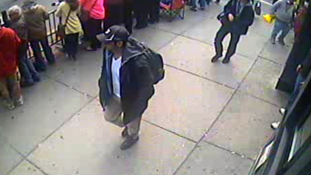 Image released by the FBI of Boston Marathon Bombing suspects Tamerlan and Dzhokhar and Tsarnaev, April 2013.