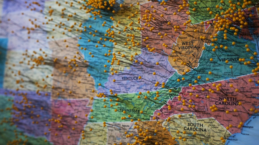 A map of the United States.