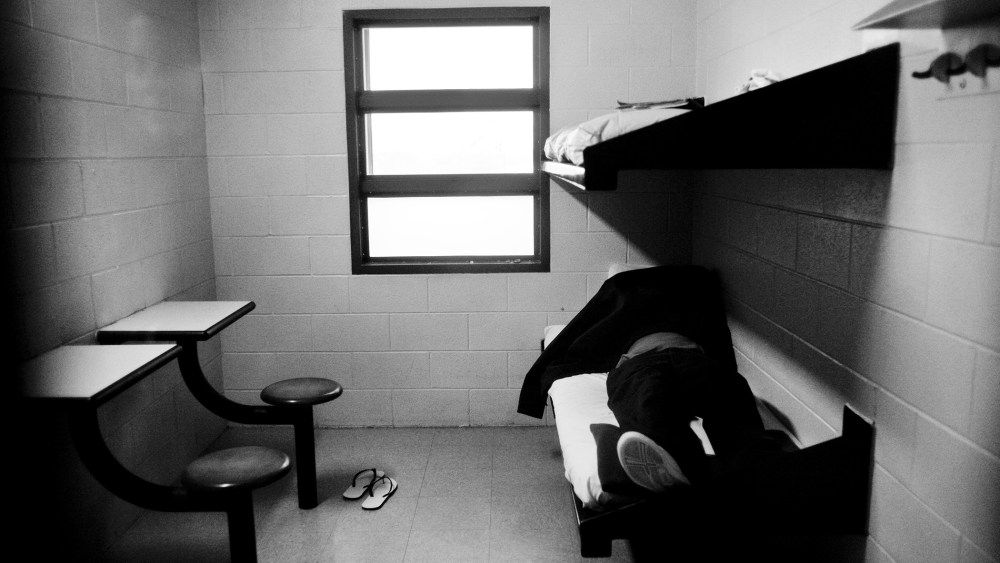 A teen in his cell at a youth prison in Chicago, Ill.