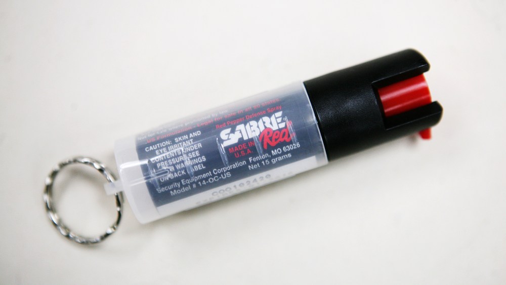 A canister of pepper spray.