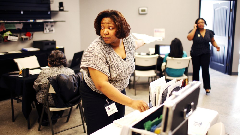 Brenda Dozier at the North Carolina Taxpayer Assistance Center in Durham, N.C.