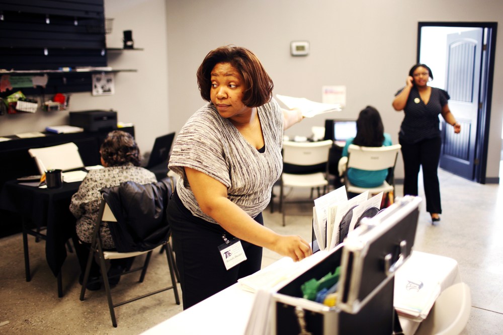 Brenda Dozier at the North Carolina Taxpayer Assistance Center in Durham, N.C.