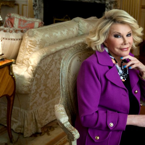 Joan Rivers at her condominium on East 62nd Street in New York.
