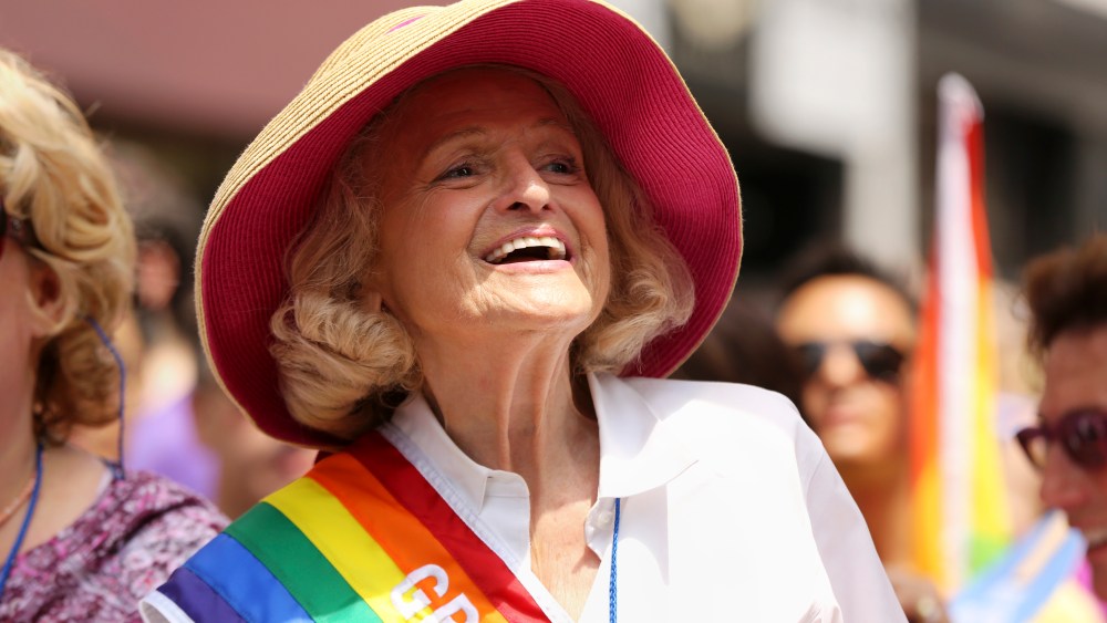 Edith Windsor, the plaintiff in the case involving the Defense of Marriage Act, among the grand marshals during the annual gay pride march in New York, June 30, 2013. People gathered Sunday to celebrate four days after the U.S. Supreme court issued...