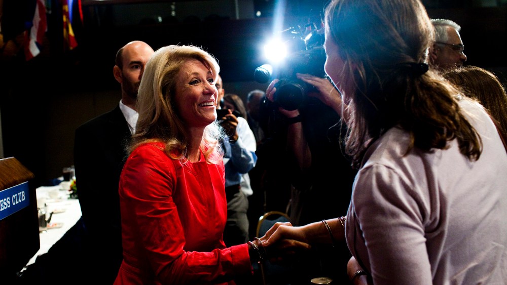 Texas State Sen. Wendy Davis at National Press Club in Washington, Aug. 5, 2013.