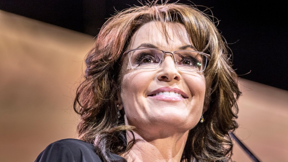 Sarah Palin addresses the Conservative Political Action Conference in National Harbor, MD on March 8, 2014.