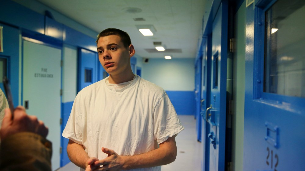 D.J. Young, housed on the mental health cellblock, who was recently released from solitary after three days, permitting him to resume his GED studies.