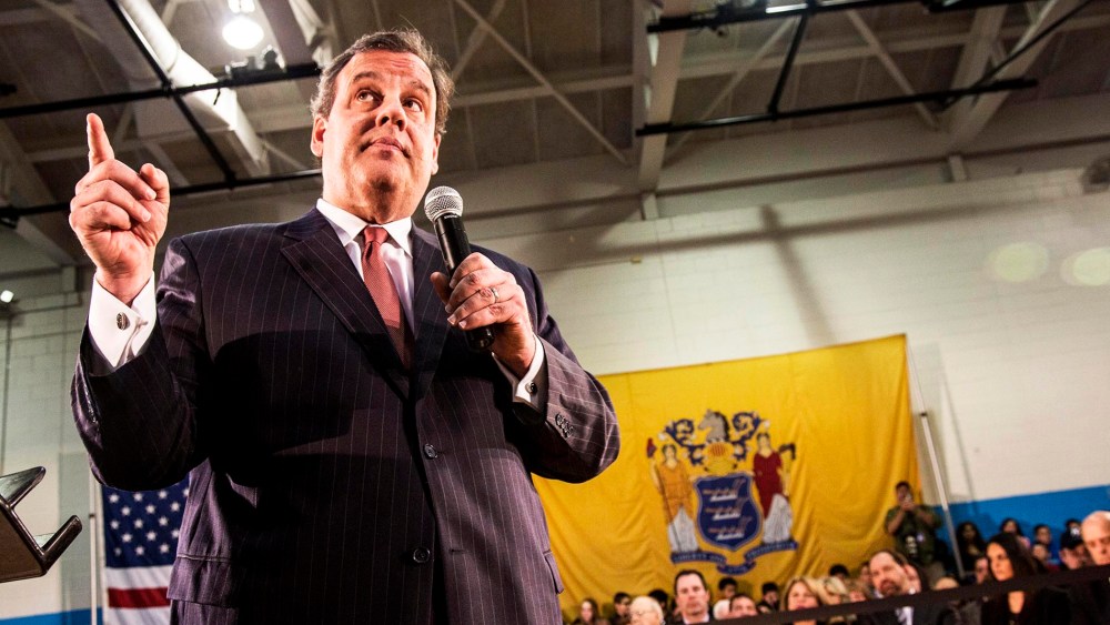 New Jersey Gov. Chris Christie holds his 118th Town Hall meeting with the citizens of the state of New Jersey, April 4, 2014, in Fairfield, N.J.