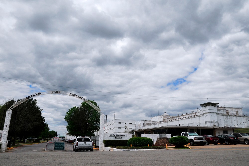 An entrance to Oklahoma State Penitentiary, where inmate Clayton Lockett died in a botched execution by lethal injection, in McAlester, Okla., April 30, 2014. (Photo by Nick Oxford/New York Times/Redux)