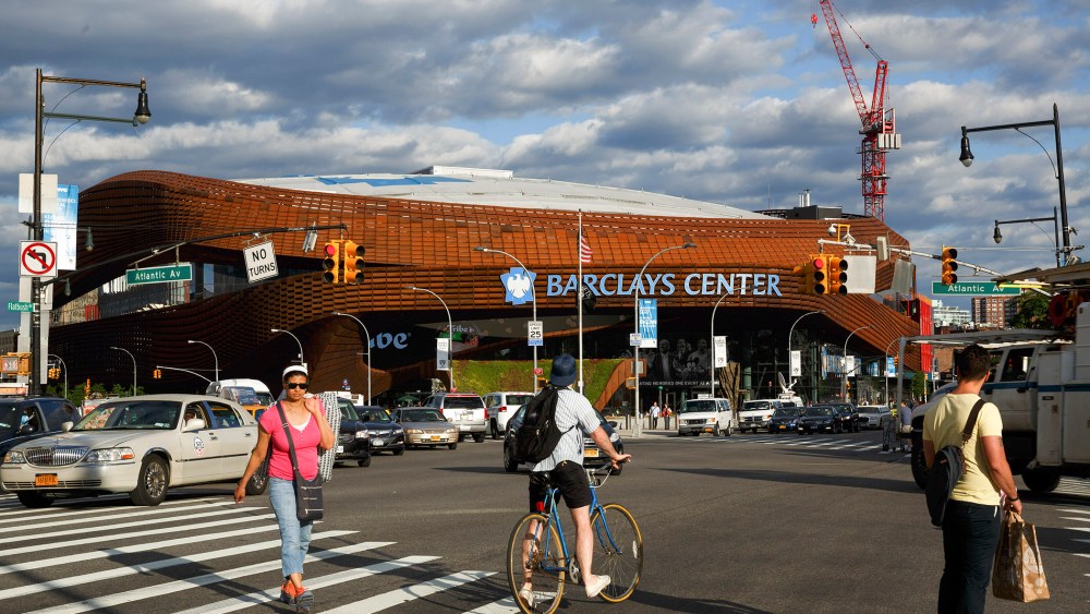 The Barclays Center, proposed host site for the 2016 Democratic National Convention in New York, June 6, 2014.