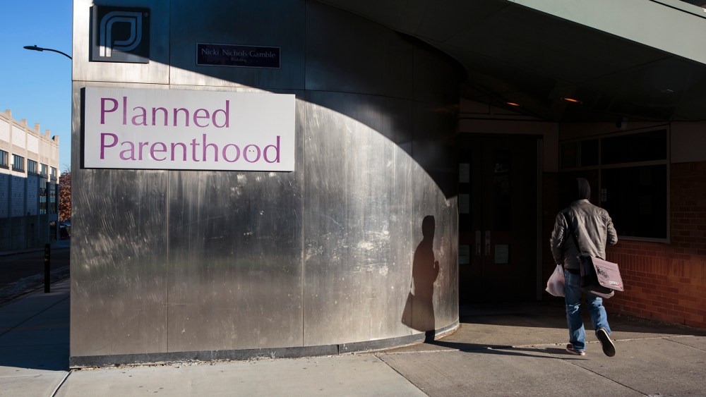 The entrance to a Planned Parenthood office in Boston.