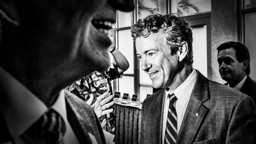 U.S. Senator Rand Paul (R-KY) at a meeting of the 4th Congressional District Republican Party in Covington, KY on July 25, 2014.