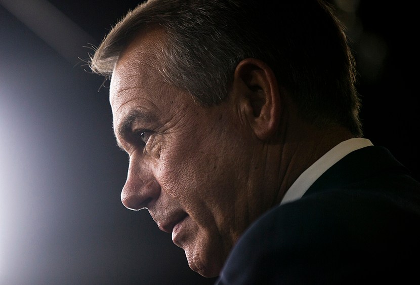 Republican Speaker of the House from Ohio John Boehner speaks on immigration, as well as on the Supreme Court striking down part of DOMA, in the US Capitol in Washington, DC, USA, June 27, 2013. (Photo by Jim Lo Scalzo/EPA)