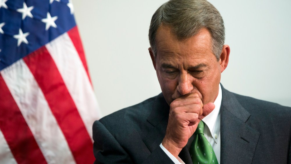Boehner Speaks on CR Vote on Capitol Hill
