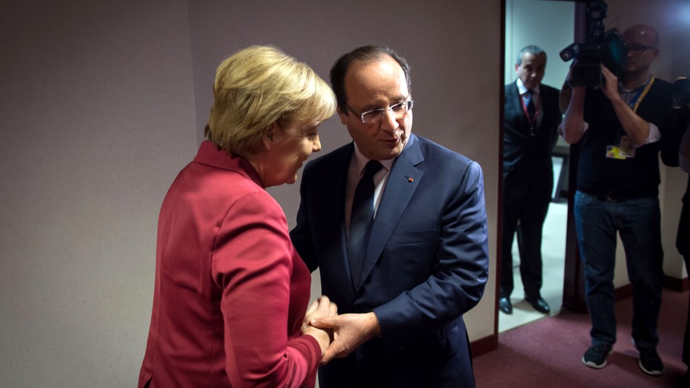 Angela Merkel, Francois Hollande