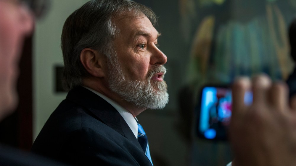 Scott Lively speaks during a news conference at the National Press Club, Feb. 21, 2014, in Washington, D.C.