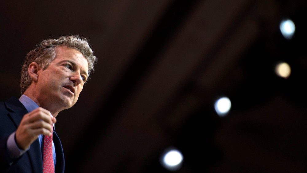 Sen. Rand Paul (R-KY) delivers remarks during the 41st Annual Conservative Political Action Conference, March 7, 2014, in National Harbor, Md.