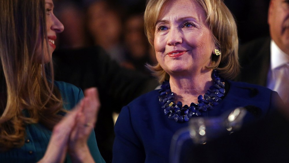 Former US Secretary of State Hillary Rodham Clinton at the Clinton Global Initiative in New York City, on Sept. 23, 2014.