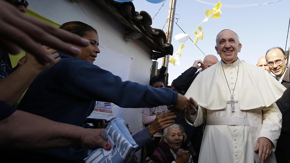 Pope Francis in Paraguay on July 12, 2015 . (Photo by  Gregorio Borgia/Pool/EPA)