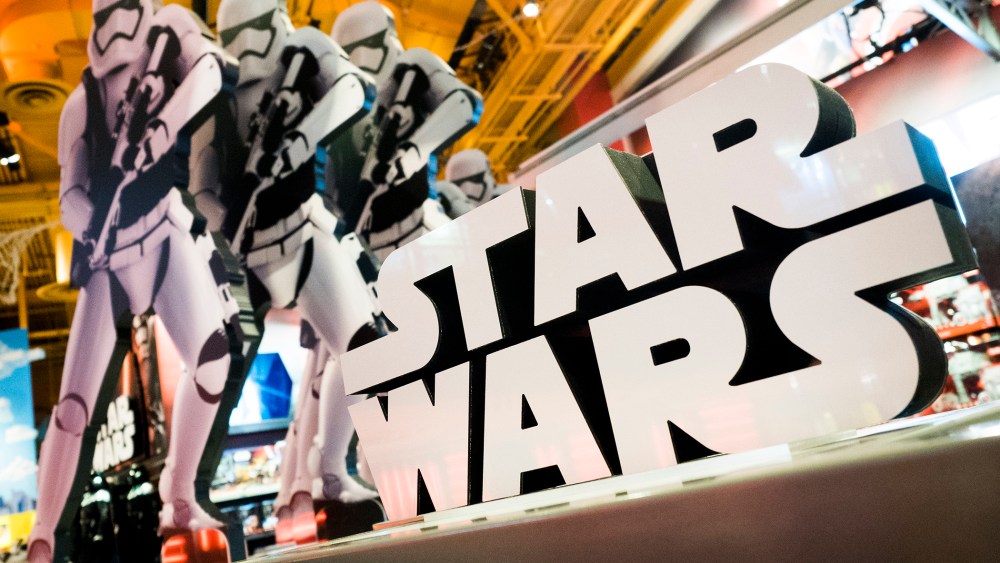 A view of a display of 'Star Wars' toys in a Toys R Us store in New York, Oct. 14, 2015. (Photo by Justin Lane/EPA)