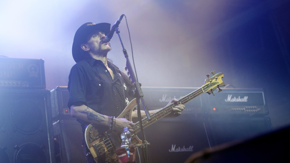 Lemmy Kilmister, singer of British Heavy Metal Band Motorhead, performs in Munich, Germany, Nov. 20 2015. (Photo by Andreas Gebert/EPA)
