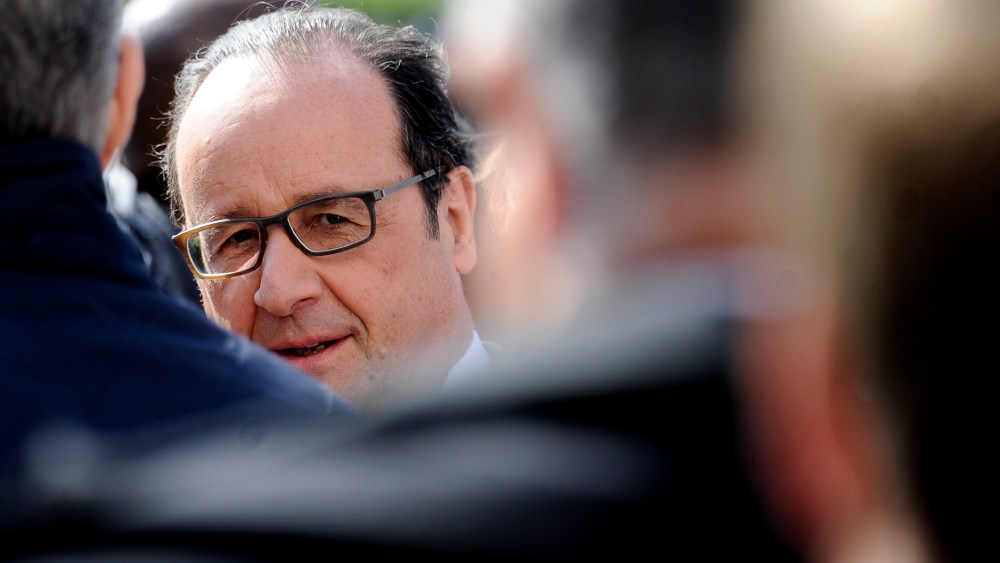 French President Francois Hollande in Lyon, France, March 23, 2016. (Photo by Olivier Anrigo/EPA)