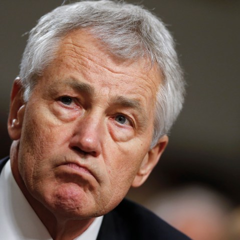Former Nebraska Sen. Chuck Hagel (File photo by Dave Weaver/AP Photo)