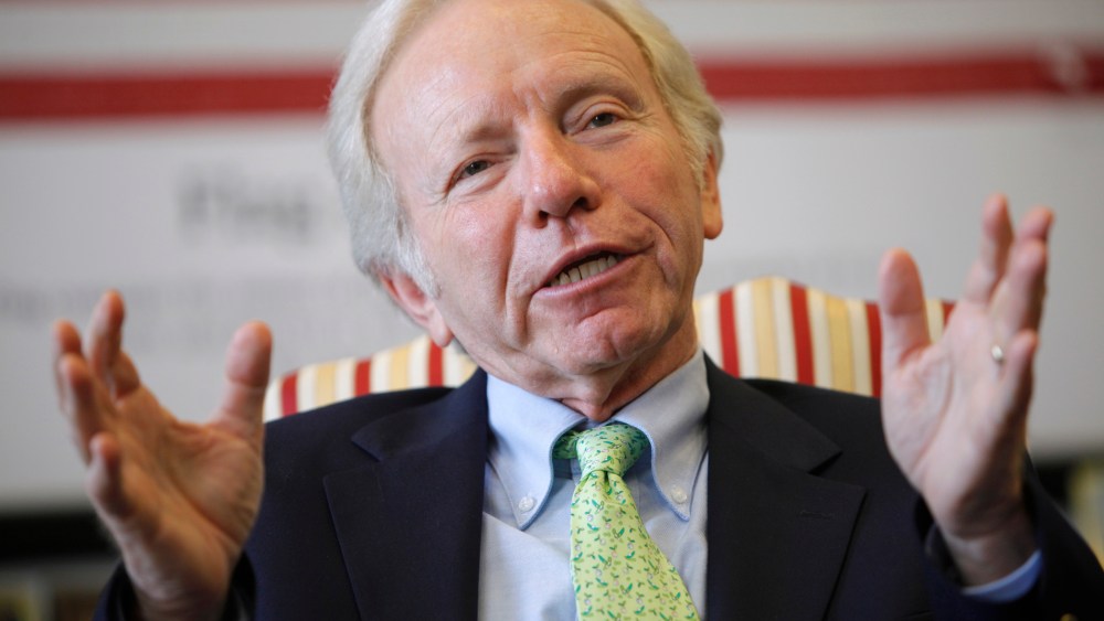 Sen. Joseph Lieberman, I-Conn., during an interview in Washington, July 24, 2009.