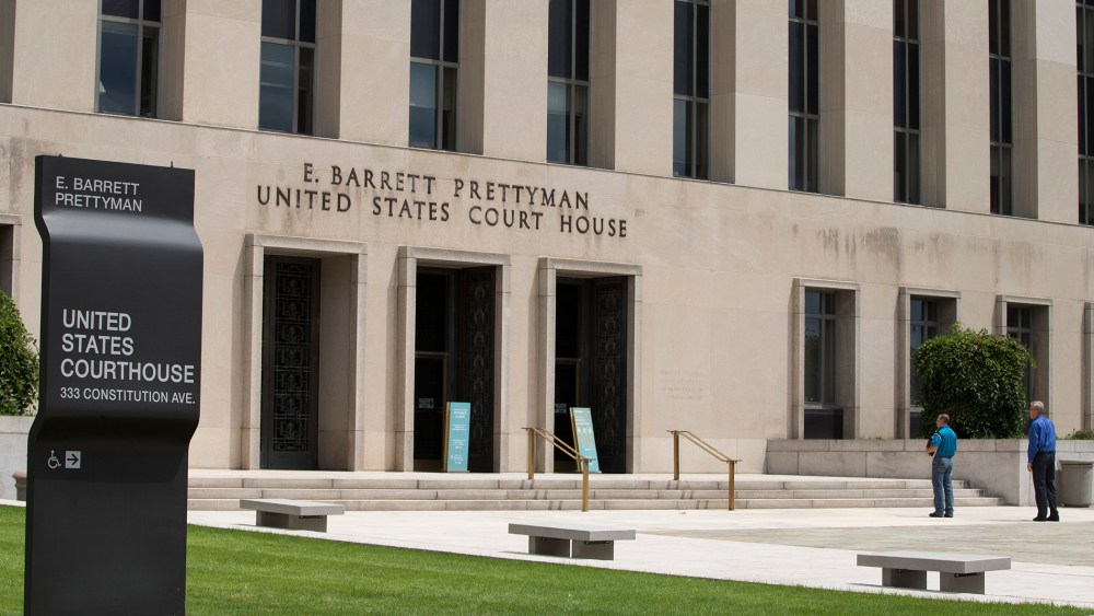 A view of the E. Barrett Prettyman Federal Courthouse that houses the U.S. Court of Appeals for the D.C. Circuit, on Tuesday, July 22, 2014, in Washington.