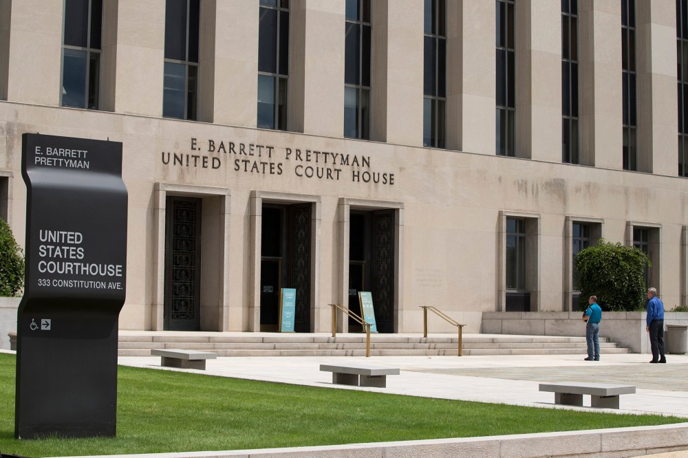 A view of the E. Barrett Prettyman Federal Courthouse that houses the U.S. Court of Appeals for the D.C. Circuit, on Tuesday, July 22, 2014, in Washington.