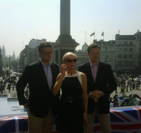 Joe, Mika and Willie checking out our London set.