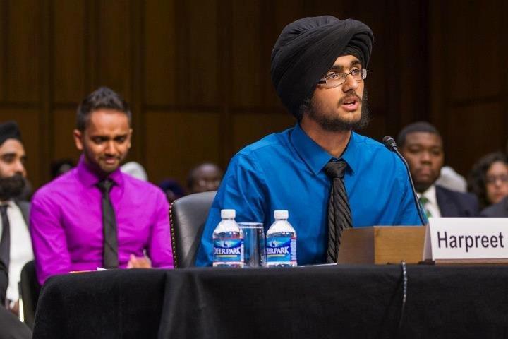 18-year-old Harpreet Singh Saini, whose mother was murdered in a shooting at an Oak Creek, WI Sikh temple in August, testifies before a U.S. Senate Judiciary Committee on Wednesday.