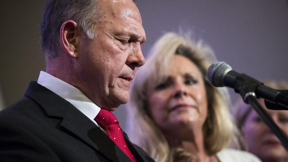 Image: Embattled GOP Senate Candidate In Alabama Judge Roy Moore Continues Campaigning Throughout The State