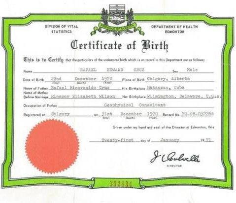 Sen. Ted Cruz: 'Canadian terror baby'   --a birther satire