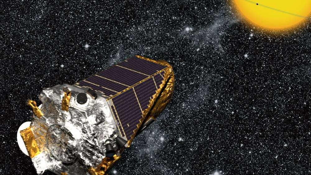 Artist's rendition of Kepler spacecraft.