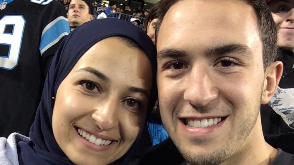 Deah Barakat and and his wife Yusor Mohammad. (Deah Barakat/@arabprodigy30/Twitter)