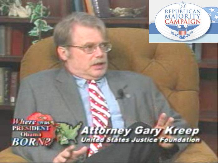 Gary Kreep, birther king, doing just fine