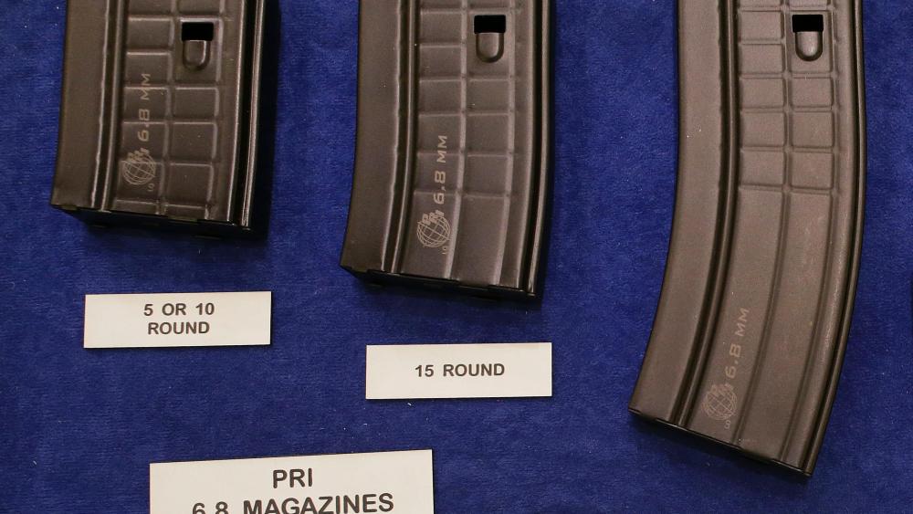 At the 35th annual SHOT Show in Las Vegas.