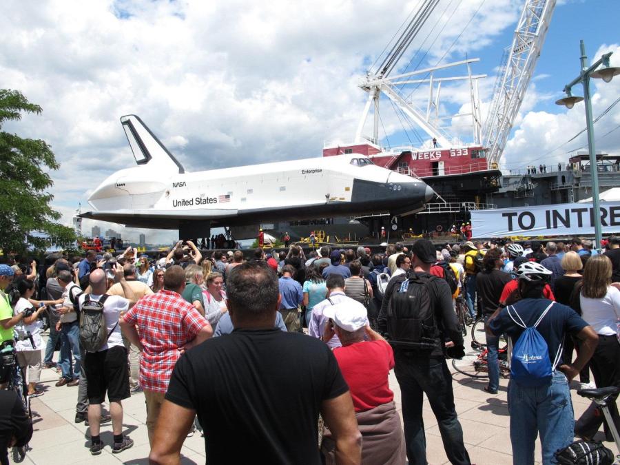 The shuttle Enterprise comes home
