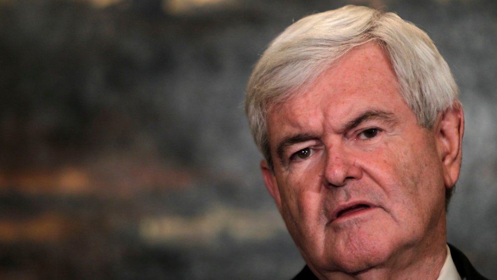 Republican presidential candidate, former House Speaker Newt Gingrich speaks at a news conference in New York.