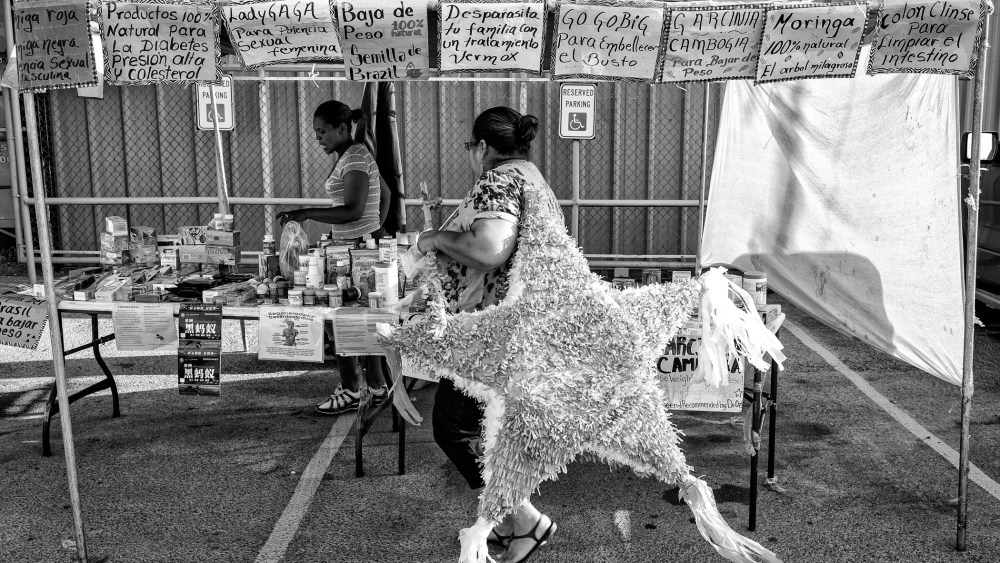 The flea market, known locally as la pulga in Alamo, Texas on April 24, 2014.