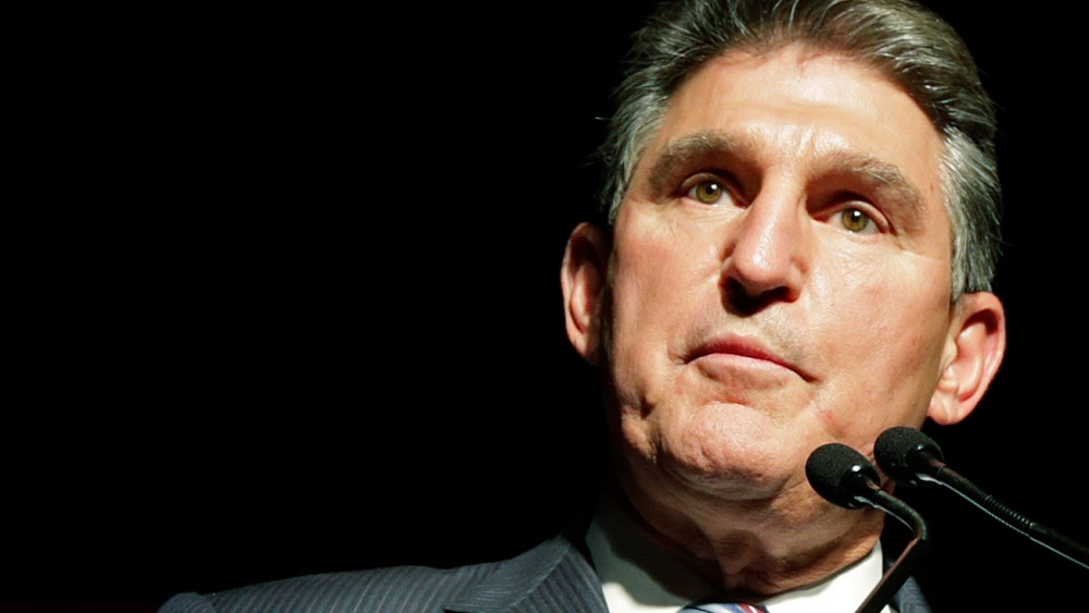 Sen. Joe Manchin, D-WV, thanks supporters at his campaign celebration in Fairmont, W. Va., on Nov. 6, 2012. He believes bipartisanship in the Senate will help win the fight for gun reform. (Photo by Dave Martin/AP Photo)